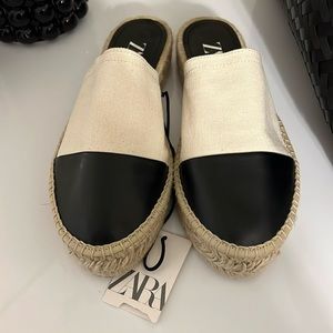 Zara Toe Cap Mule Espadrilles